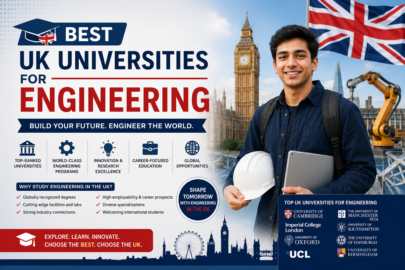 Study Engineering in UK – Top Universities and Career Opportunities