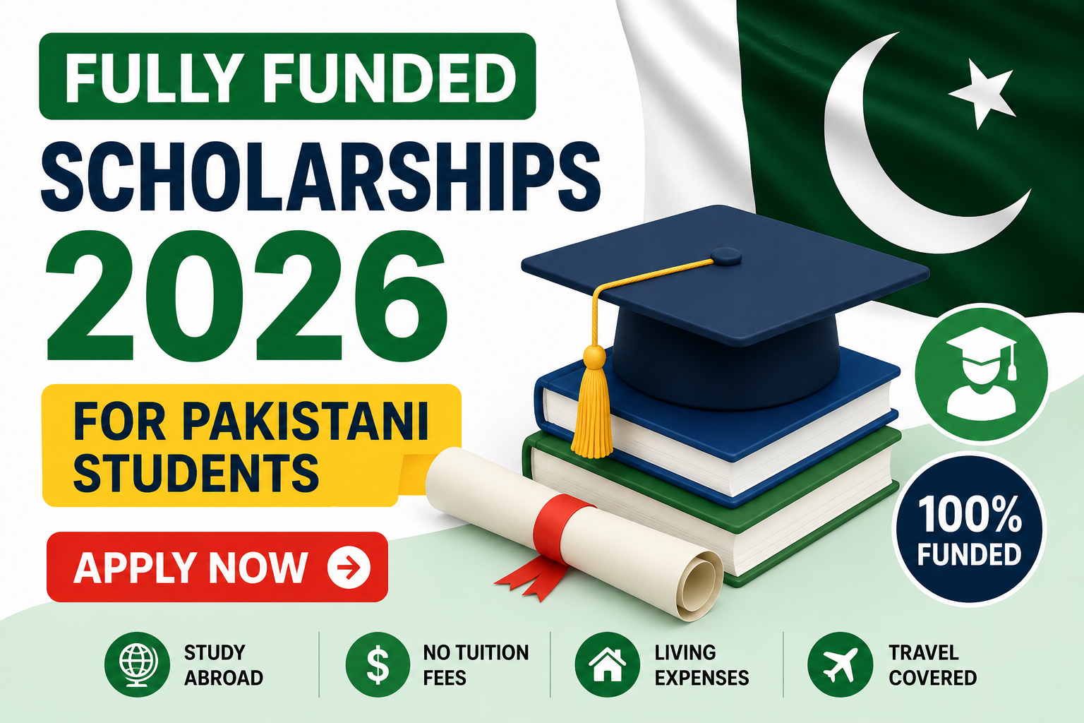fully funded scholarships 2026 for Pakistani students
