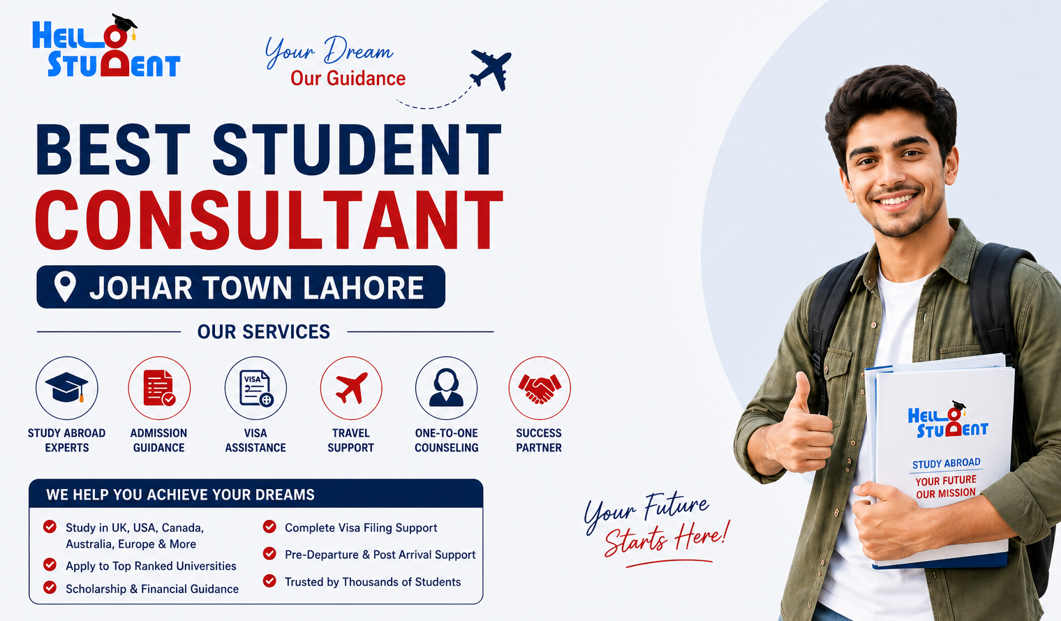 Best Student Consultant Johar Town Lahore – Hello Student Consultants